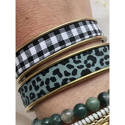 Bracelet tacheté vert