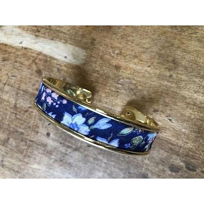 Bracelet fleur bleue